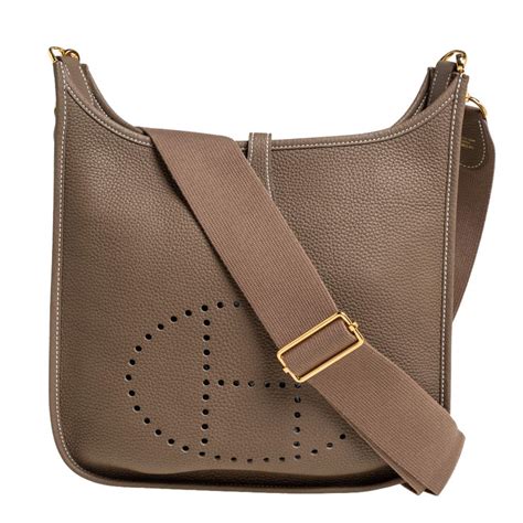 hermes tasche evelyn taupe|hermes evelyne bag.